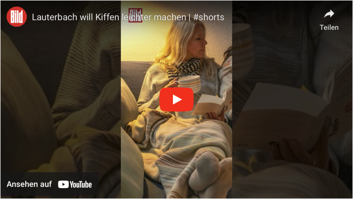 Lauterbach will Kiffen leichter machen!
