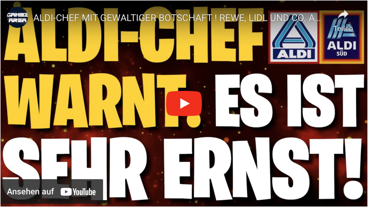 ALDI-CHEF MIT GEWALTIGER BOTSCHAFT ! REWE, LIDL UND CO. AUCH BETROFFEN ! ANDREAS POPP HÖCHST BESORGT
