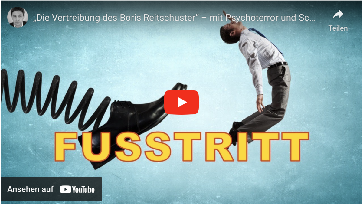 „Die Vertreibung des Boris Reitschuster“ – mit Psychoterror und Schikanen gegen kritische Stimmen!