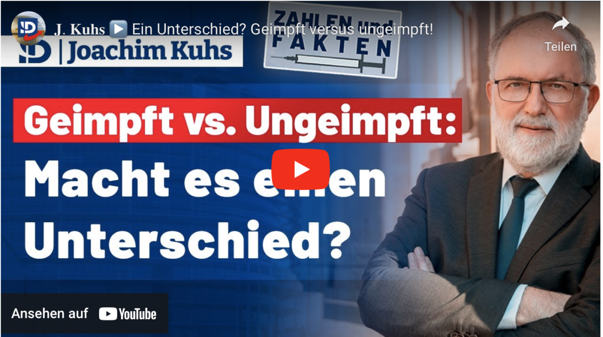 Ein Unterschied? Geimpft versus ungeimpft!