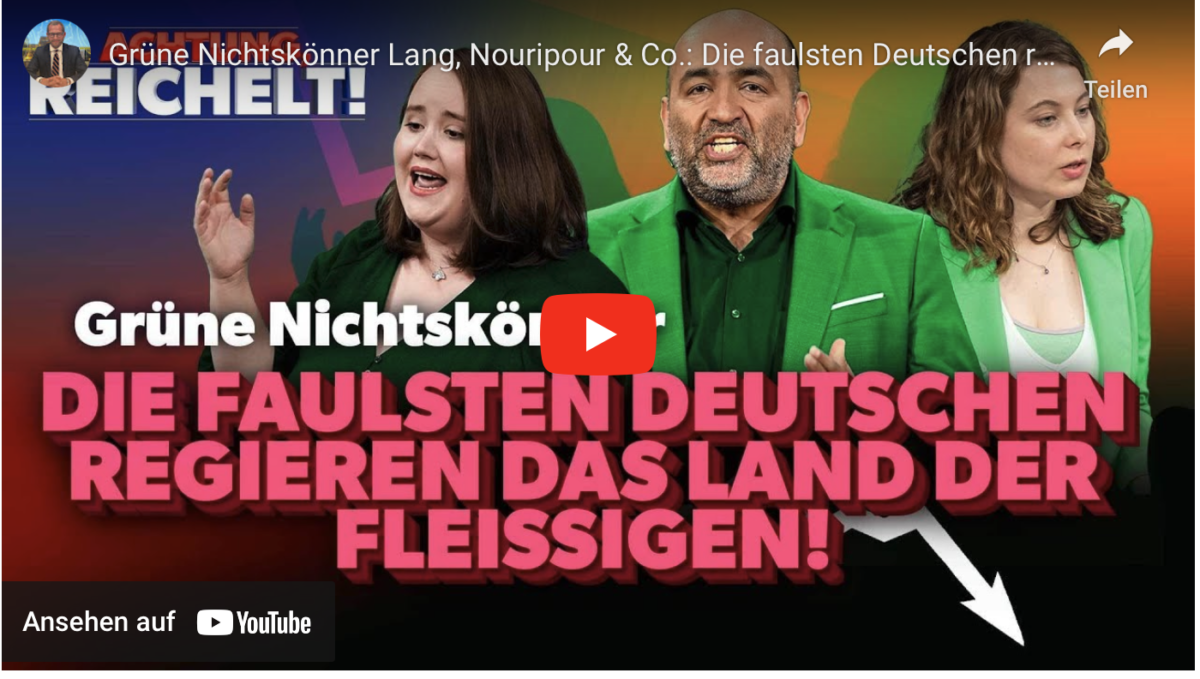 Grüne Nichtskönner Lang, Nouripour & Co.: Die faulsten Deutschen regieren das Land der Fleißigen!