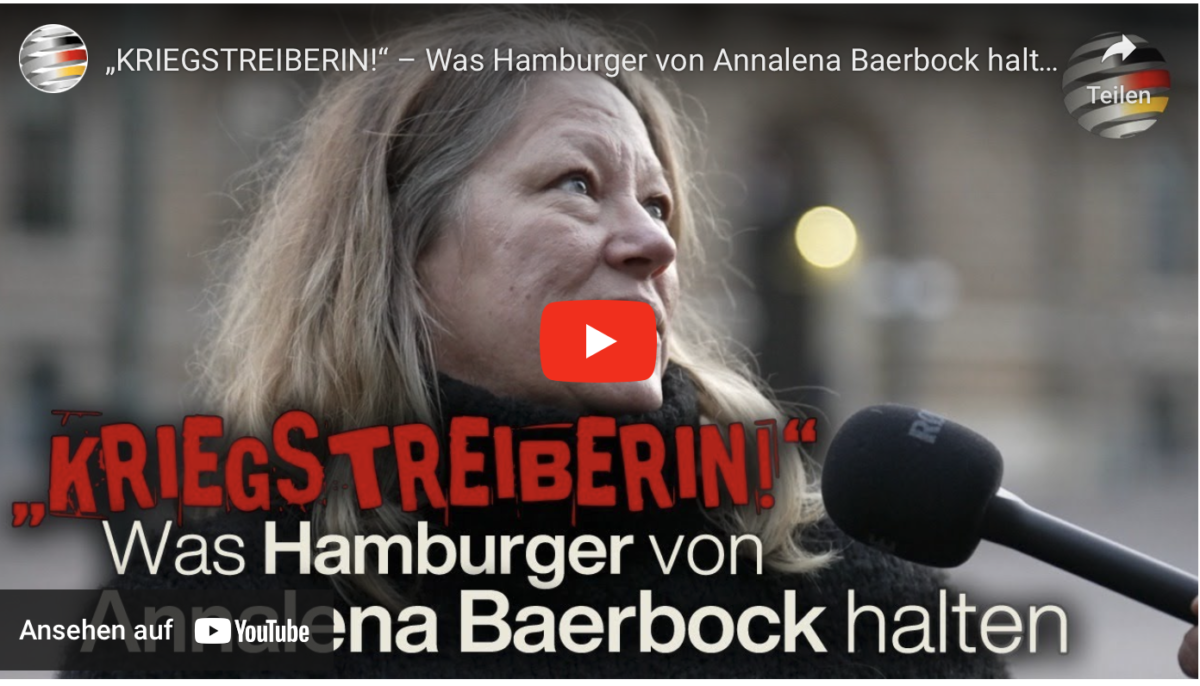 „KRIEGSTREIBERIN!“ – Was Hamburger von Annalena Baerbock halten!