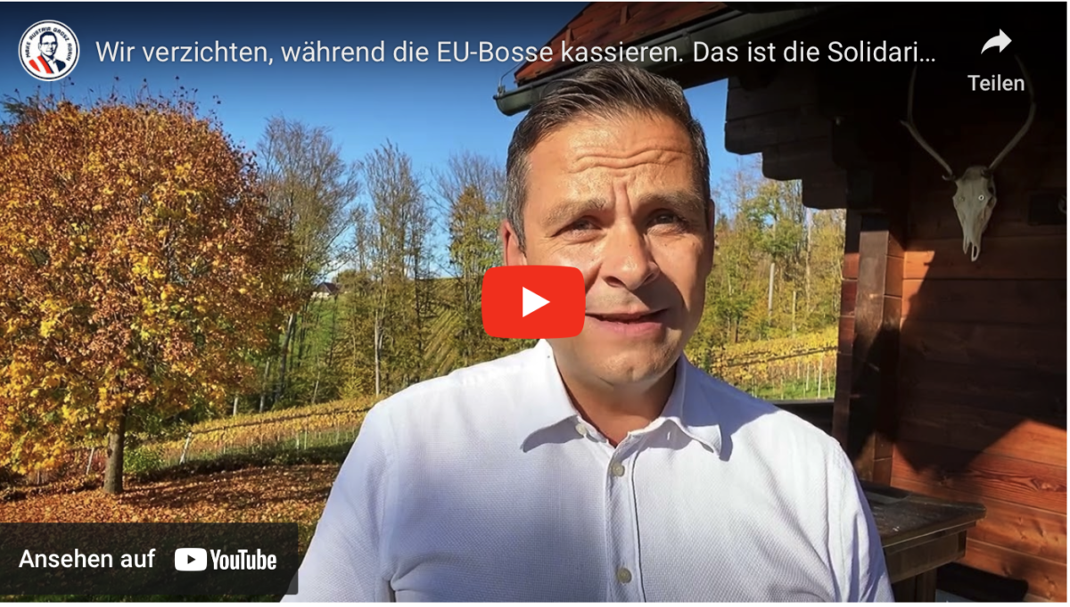 Wir verzichten, während die EU-Bosse kassieren. Das ist die Solidarität, die sie meinen!