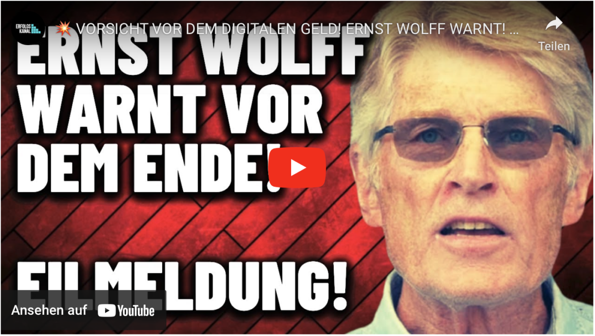 VORSICHT VOR DEM DIGITALEN GELD! ERNST WOLFF WARNT!