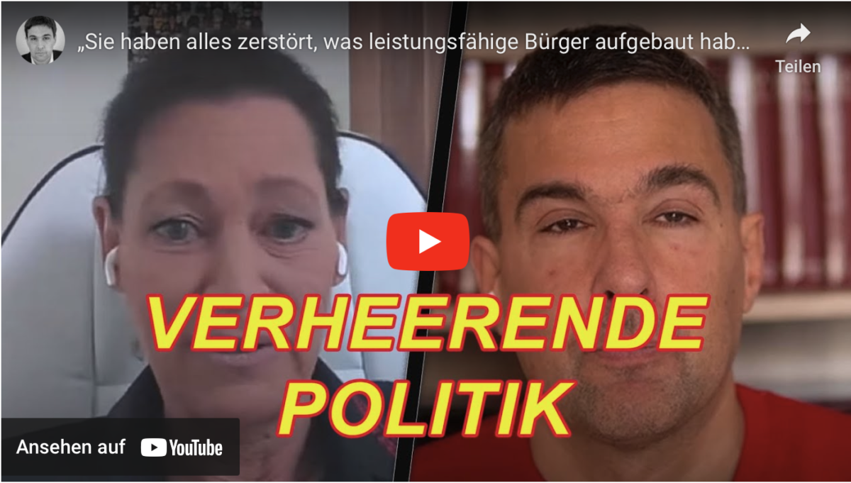 „Sie haben alles zerstört, was leistungsfähige Bürger aufgebaut haben“: Brandbrief von Unternehmerin!
