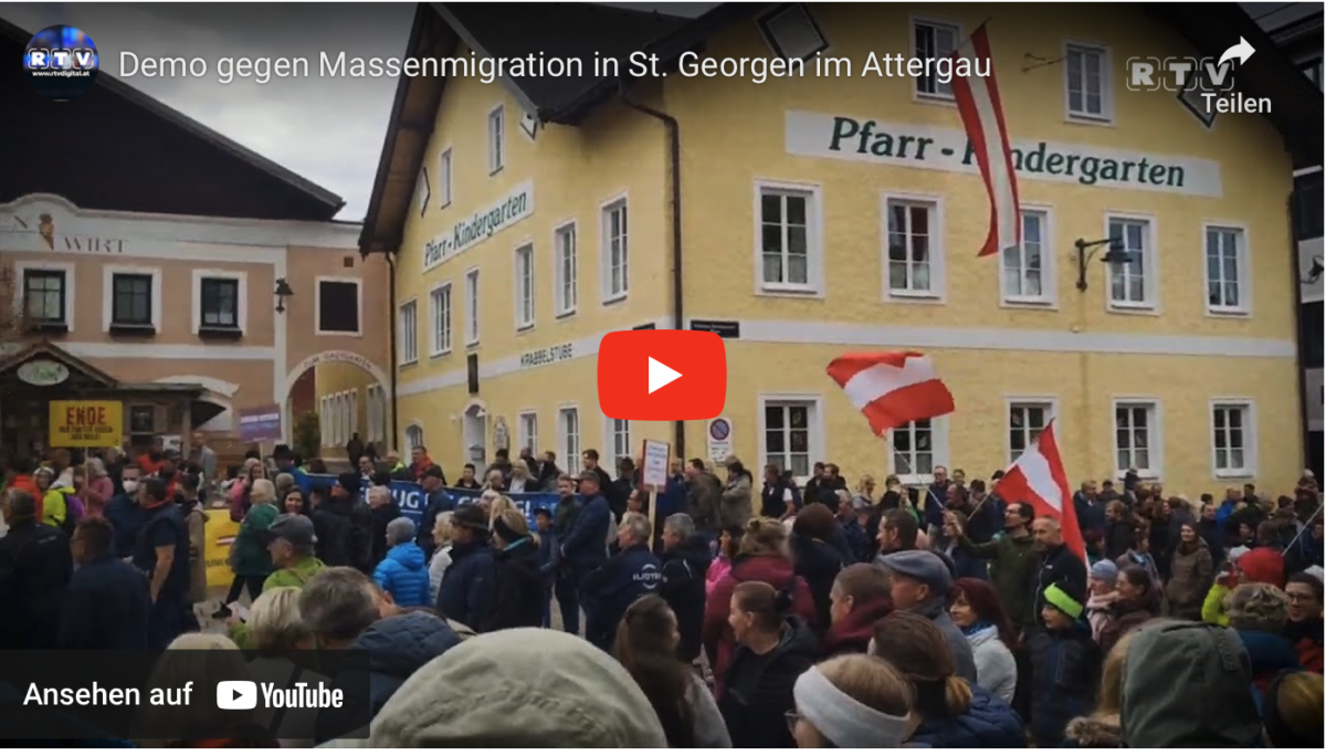 Demo gegen Massenmigration in St. Georgen im Attergau!