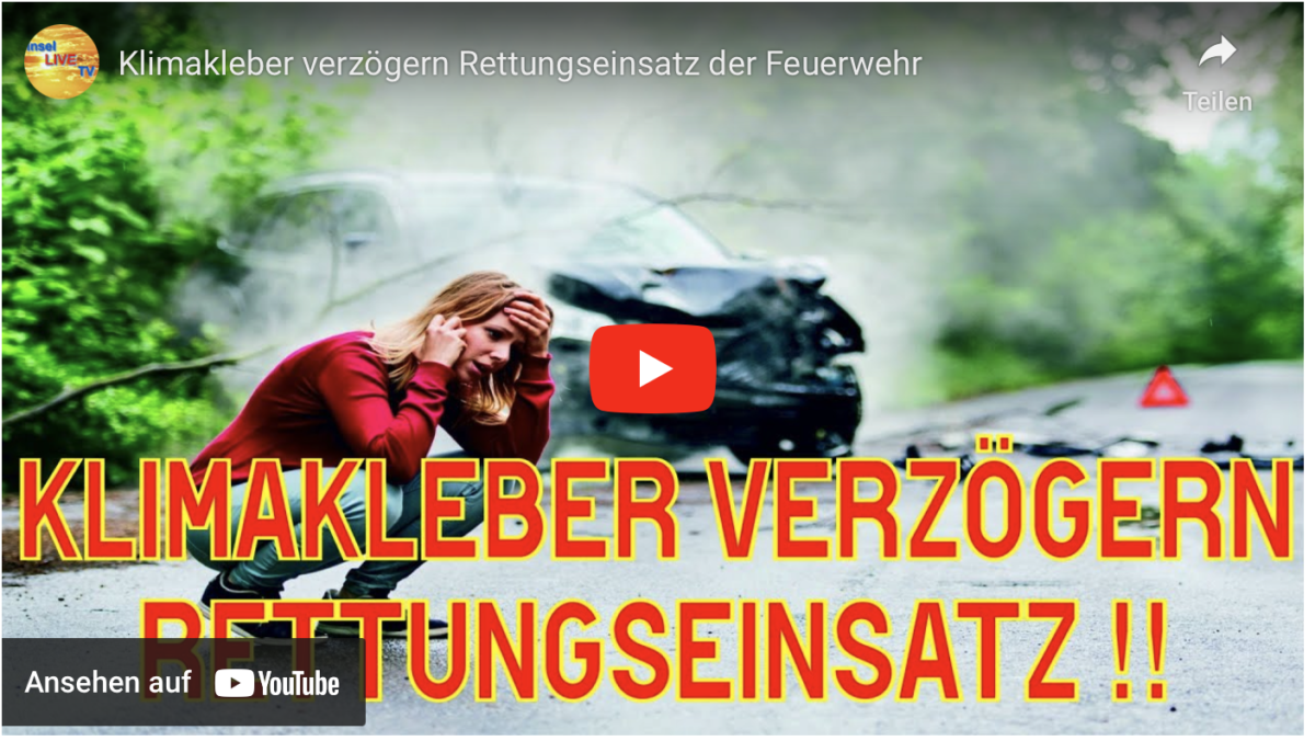 Klimakleber verzögern Rettungseinsatz der Feuerwehr