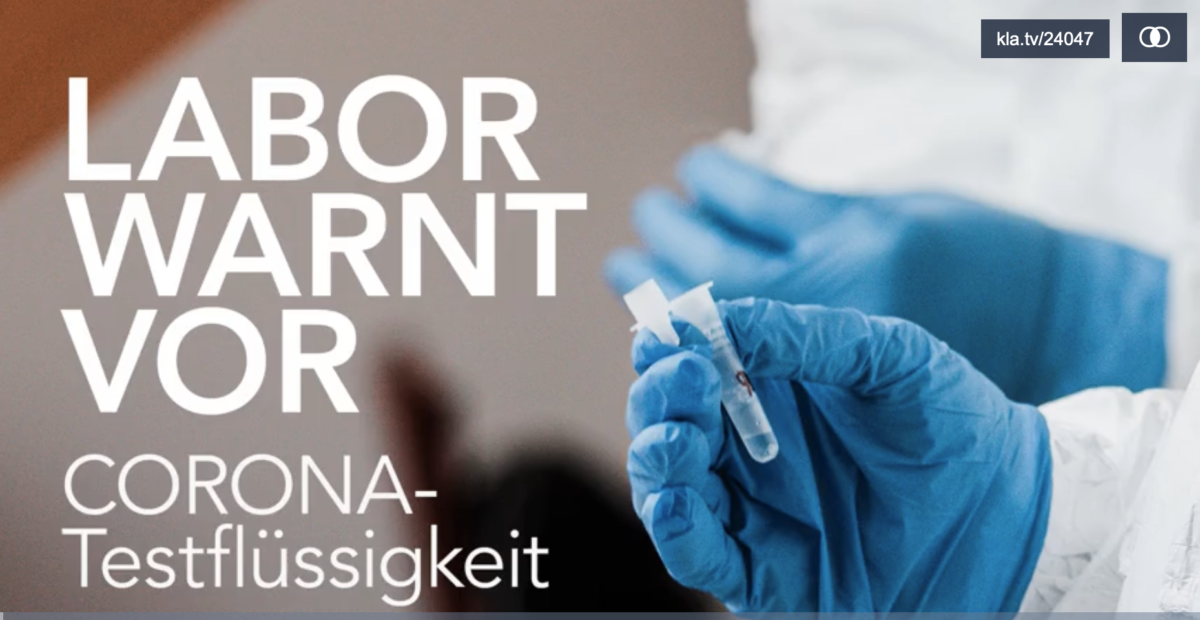 Labor warnt vor Corona-Testflüssigkeit!