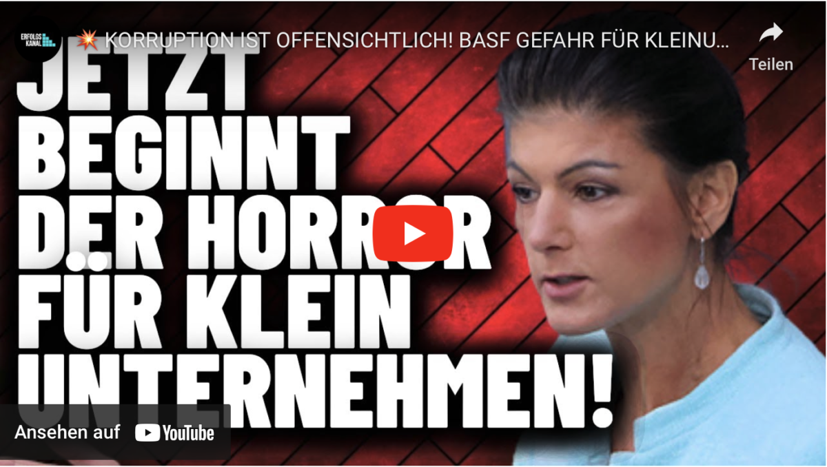 KORRUPTION IST OFFENSICHTLICH! BASF GEFAHR FÜR KLEINUNTERNEHMEN!