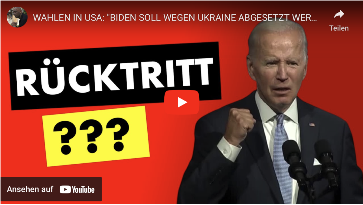 WAHLEN IN USA: „BIDEN SOLL WEGEN UKRAINE ABGESETZT WERDEN!“