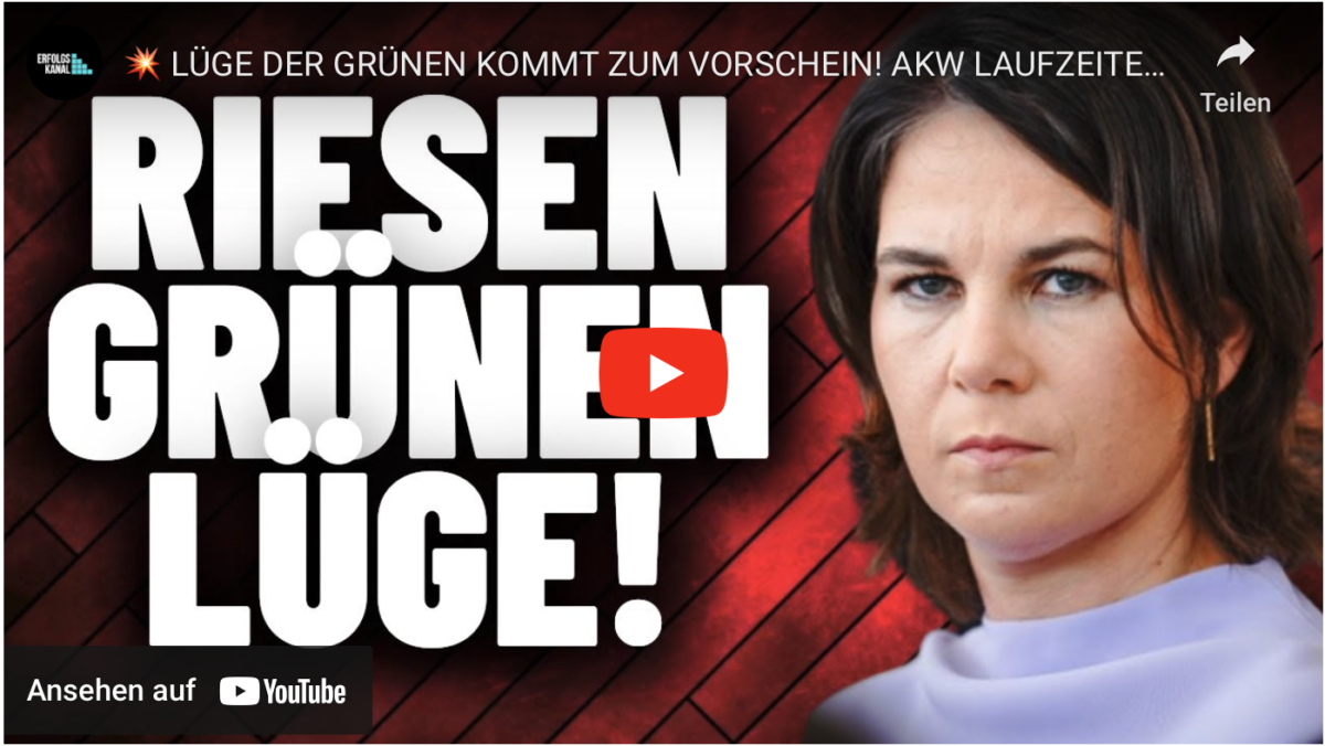 LÜGE DER GRÜNEN KOMMT ZUM VORSCHEIN! AKW LAUFZEITEN VERZERRT!