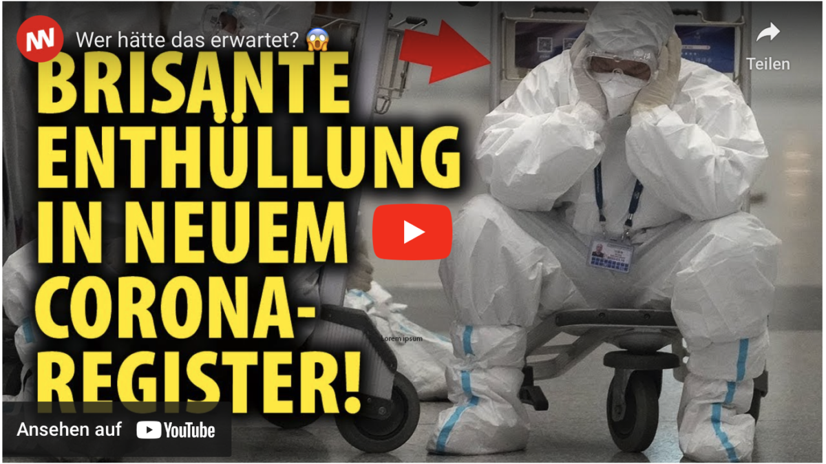 Wer hätte das erwartet? Brisante Enthüllung in neuem Corona-Register!