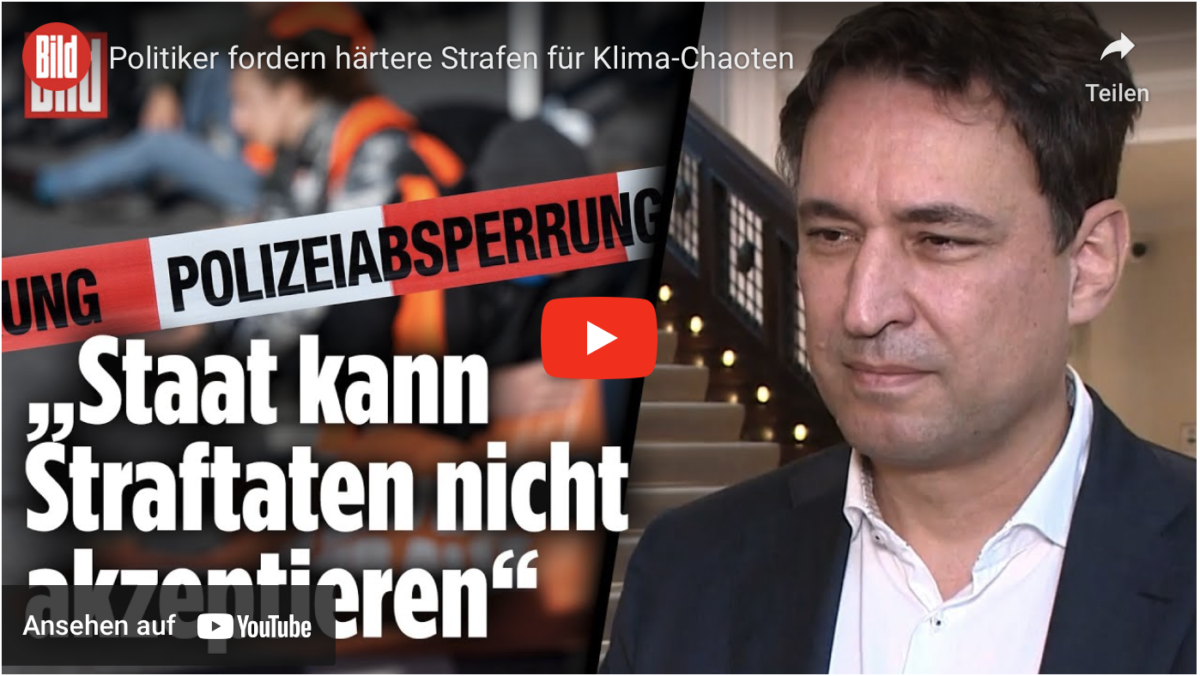 Politiker fordern härtere Strafen für Klima-Chaoten!
