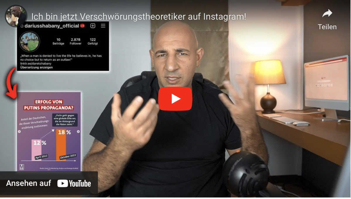 Ich bin jetzt Verschwörungstheoretiker auf Instagram!