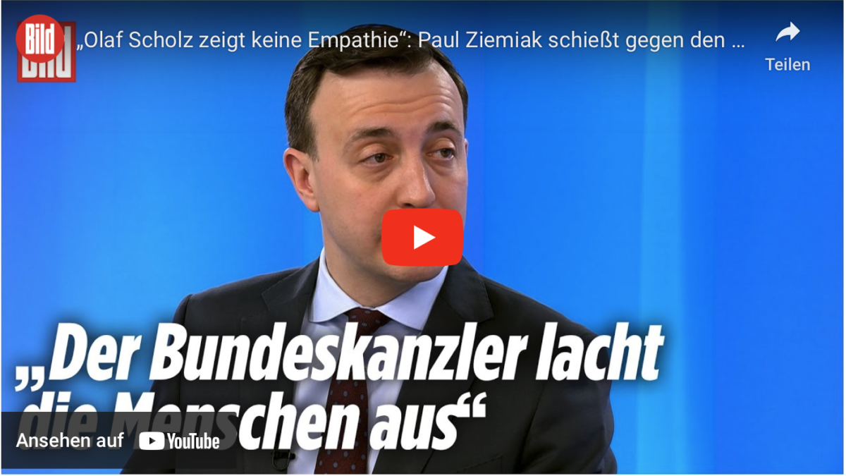 Scholz lacht die Bürger aus: „Olaf Scholz zeigt keine Empathie“: Paul Ziemiak schießt gegen den Kanzler!