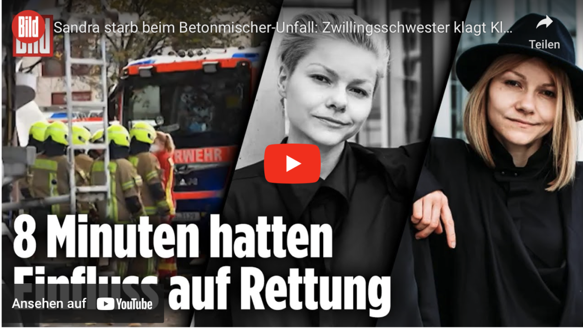 Sandra starb beim Betonmischer-Unfall: Zwillingsschwester klagt Klima-Radikale an!