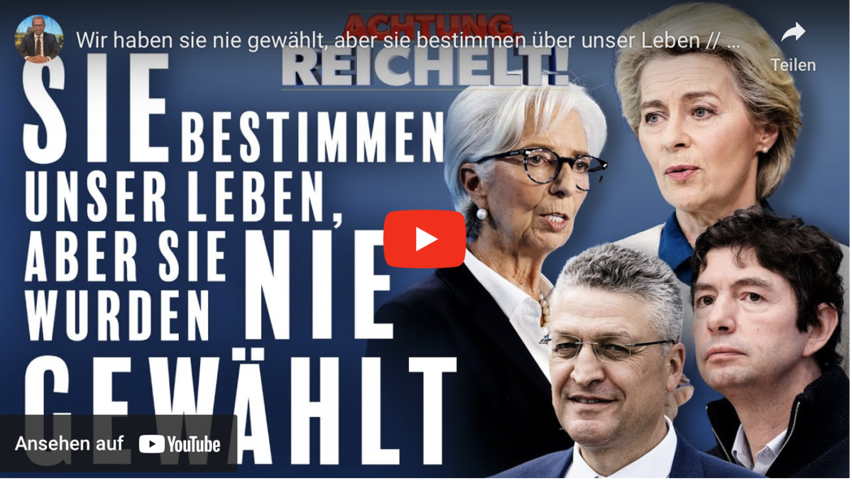 Wir haben sie nie gewählt, aber sie bestimmen über unser Leben // Wieler, Drosten, von der Leyen …