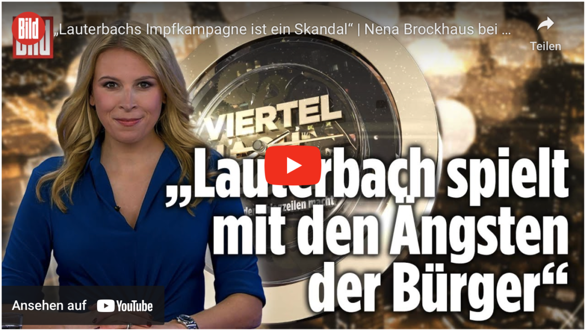 „Lauterbachs Impfkampagne ist ein Skandal“!