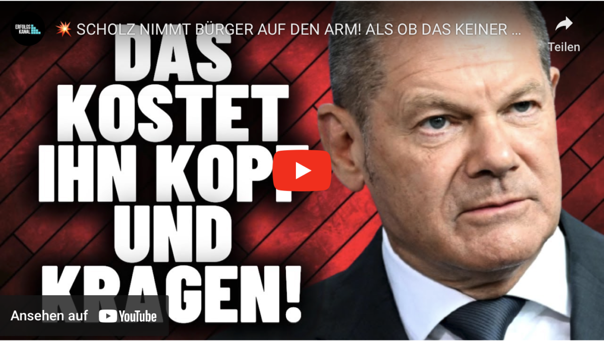 SCHOLZ NIMMT BÜRGER AUF DEN ARM! ALS OB DAS KEINER MERKT!
