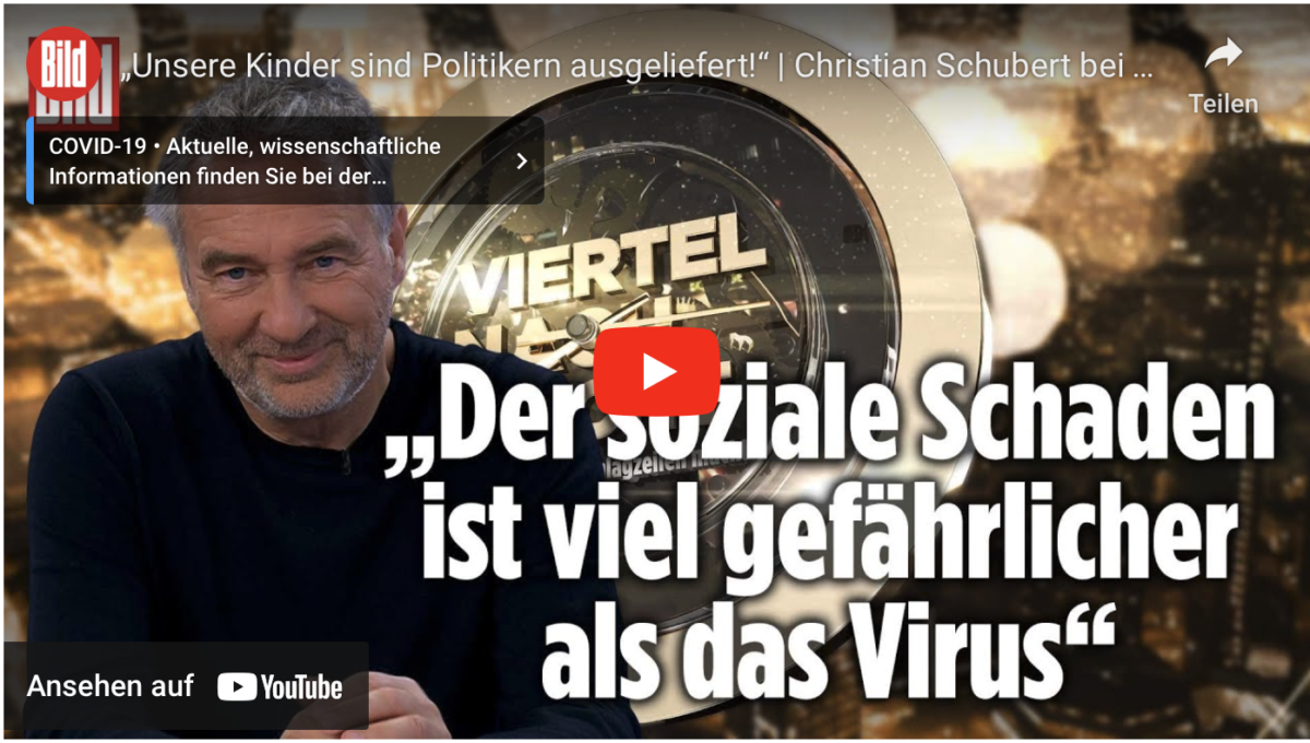 Sozialschaden gefährlicher als Virus: „Unsere Kinder sind Politikern ausgeliefert!“