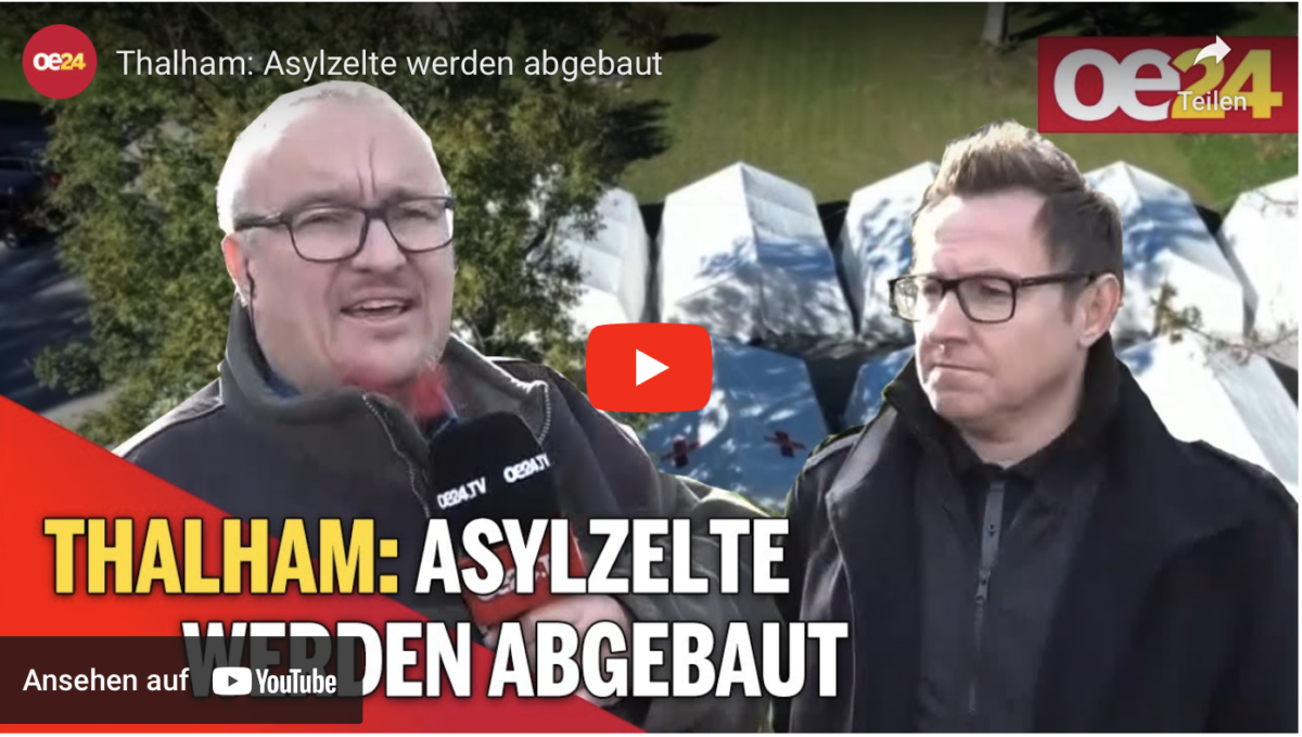 Thalham: Asylzelte werden abgebaut! Taxis verteilen Flüchtlinge in Österreich!