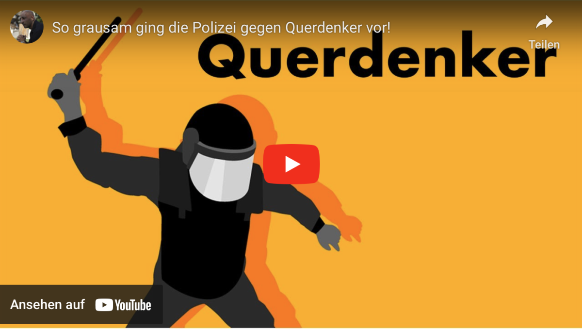So grausam ging die Polizei gegen Querdenker vor!