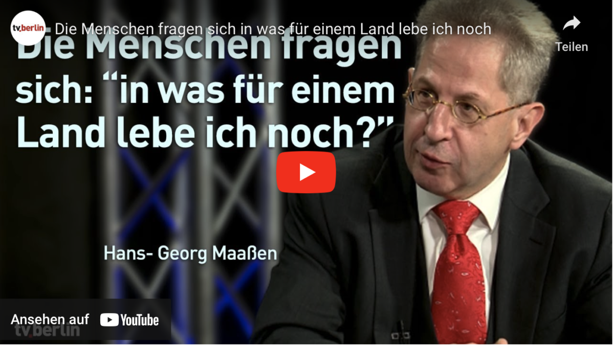 Die Menschen fragen sich in was für einem Land lebe ich noch!