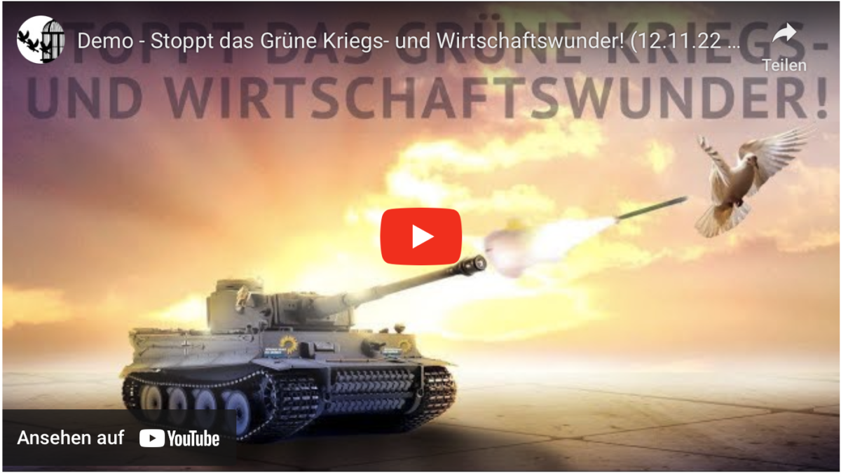 Demo – Stoppt das Grüne Kriegs- und Wirtschaftswunder! (12.11.22 Düsseldorf)