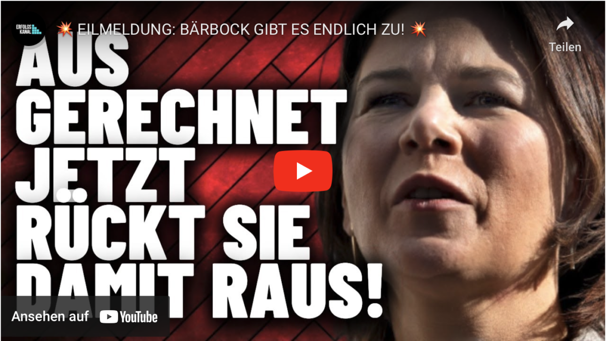 EILMELDUNG: BÄRBOCK GIBT ES ENDLICH ZU!