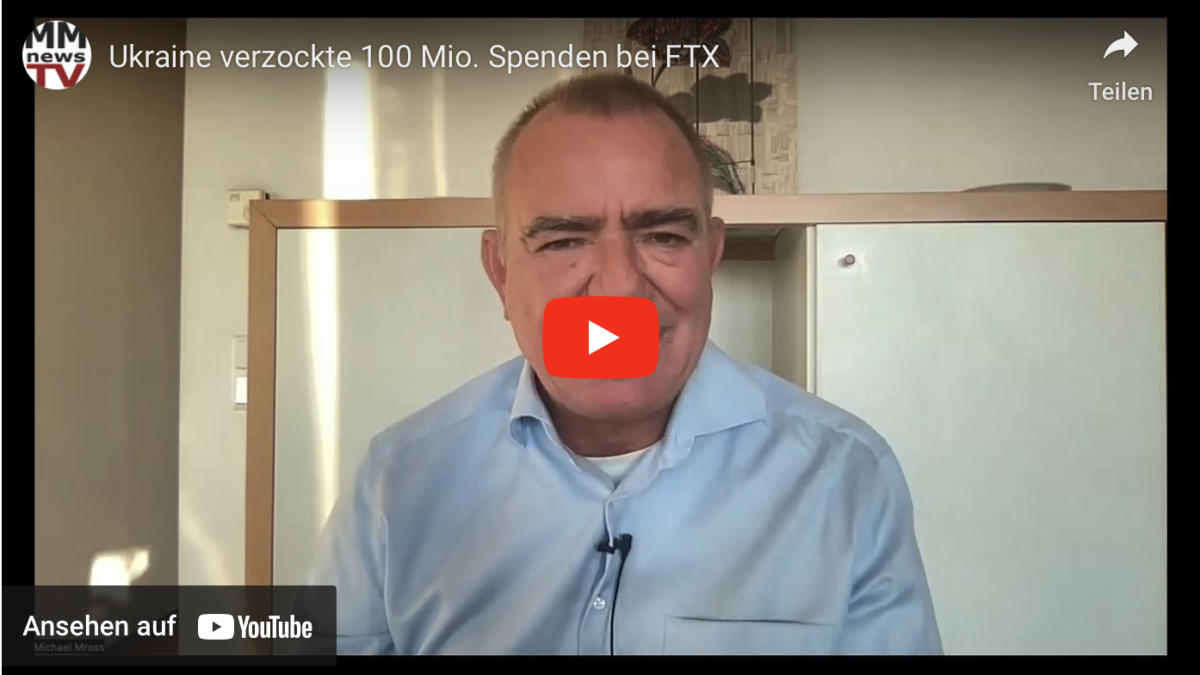 Ukraine verzockte 100 Mio. Spenden bei FTX!