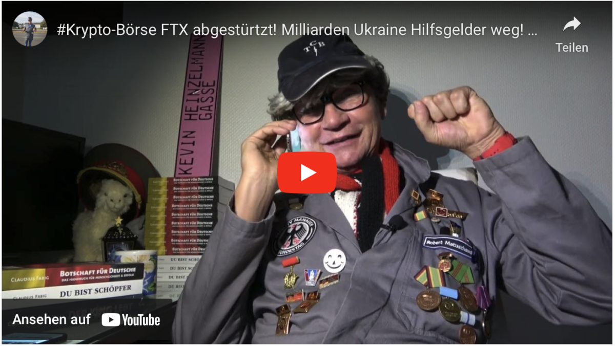 #Krypto-Börse FTX abgestürtzt! Milliarden Ukraine Hilfsgelder weg! #Biden hat Mehrheit? SATIRE!