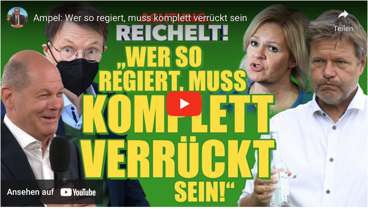 Ampel-Politik: Wer so regiert, muss komplett verrückt sein!