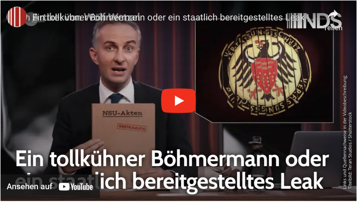 Ein tollkühner Böhmermann oder ein staatlich bereitgestelltes Leak!