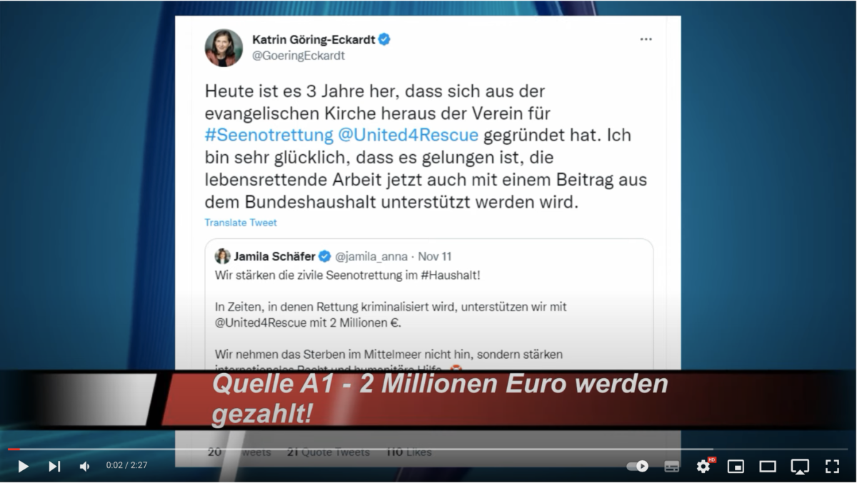 Jubel bei den Grünen – der Steuerzahler zahlt endlich den Flüchtling-Shuttle-Service nach Deutschland!