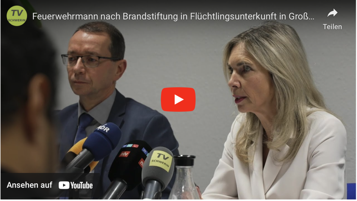 Feuerwehrmann nach Brandstiftung in Flüchtlingsunterkunft in Groß Strömkendorf festgenommen!