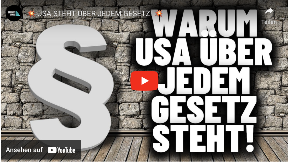 USA STEHT ÜBER JEDEM GESETZ!