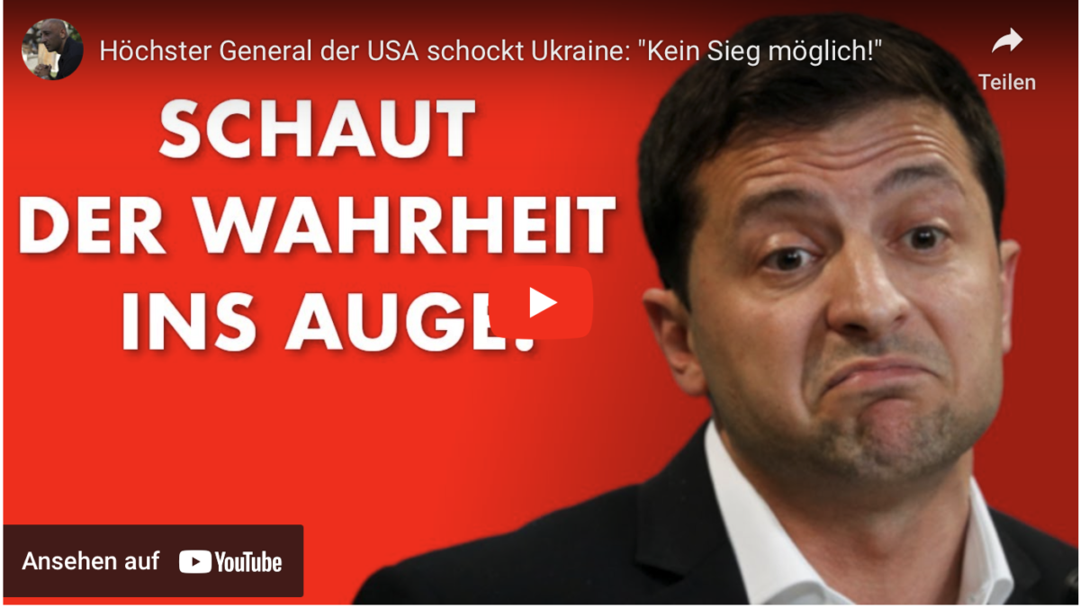 Höchster General der USA schockt Ukraine: „Kein Sieg möglich!“