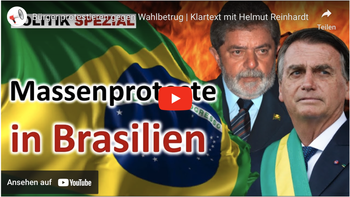 Brasilien: Bürger protestieren gegen Wahlbetrug!