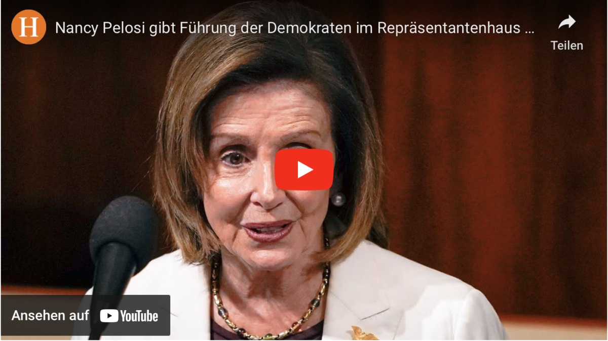 Nancy Pelosi gibt Führung der Demokraten im Repräsentantenhaus ab!
