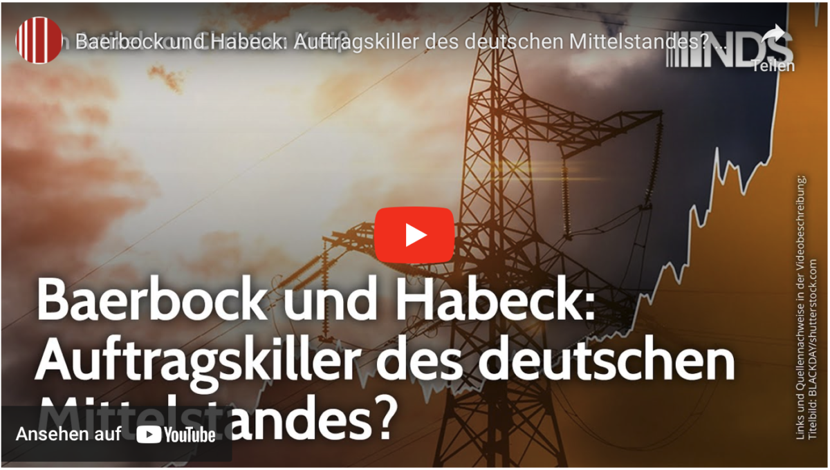 Baerbock und Habeck: Auftragskiller des deutschen Mittelstandes?