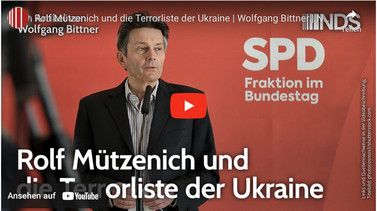 Rolf Mützenich und die Terrorliste der Ukraine!