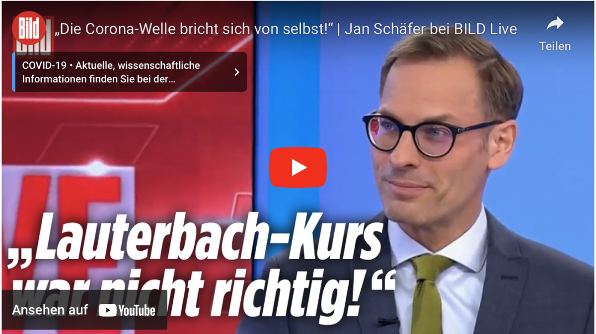 Corona-Politik von Lauterbach war nicht richtig! „Die Corona-Welle bricht sich von selbst!“