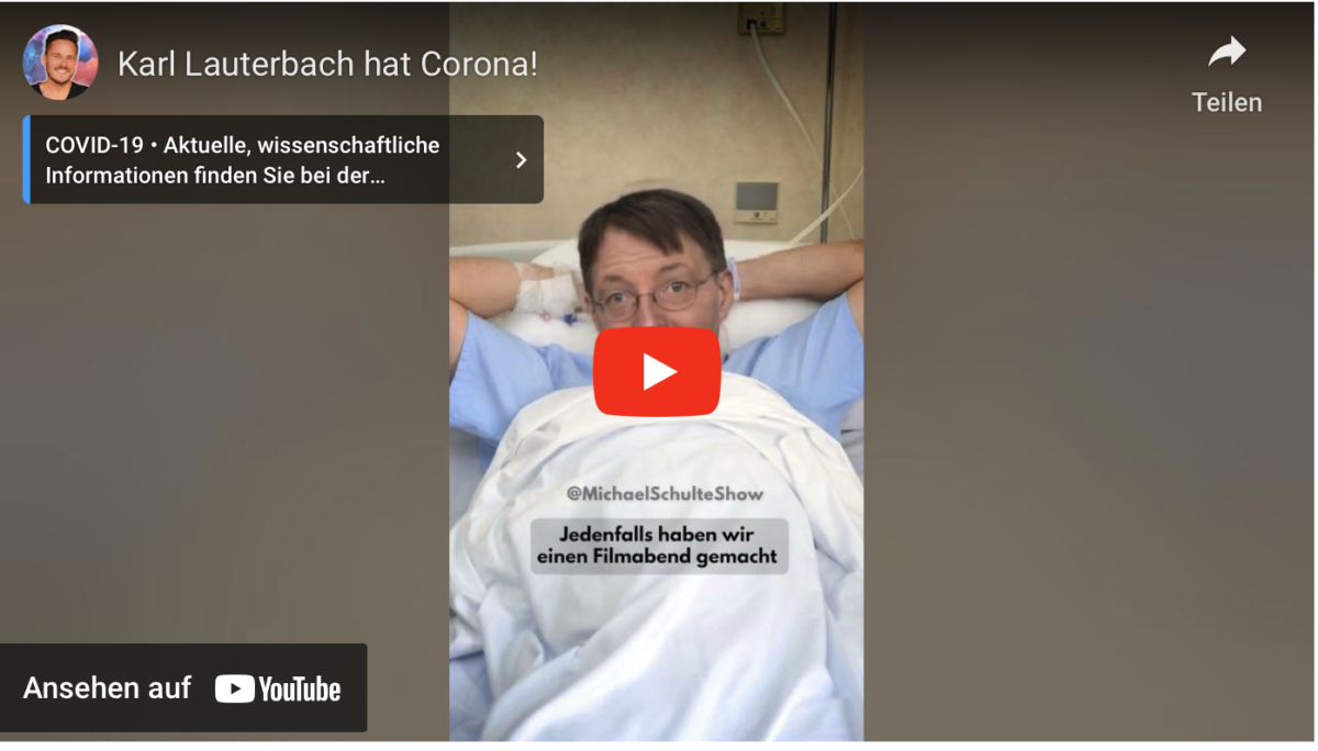 Rückblick: 4-Fach Geimpfter Lauterbach hat Corona!
