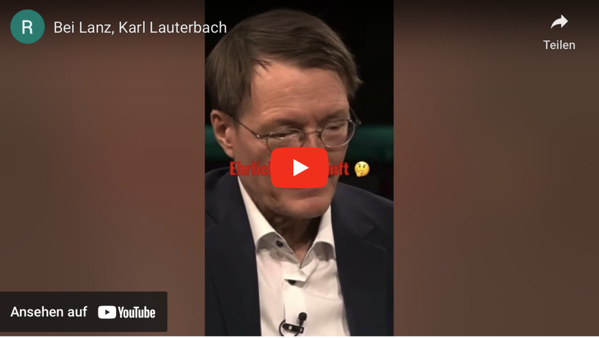 Lauterbach wird von Lanz vorgeführt!