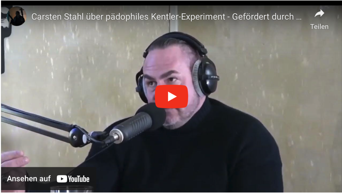 Carsten Stahl über pädophiles Kentler-Experiment – Gefördert durch Berliner Senat!