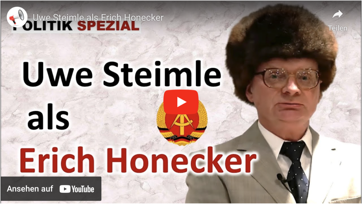 Uwe Steimle als Erich Honecker!