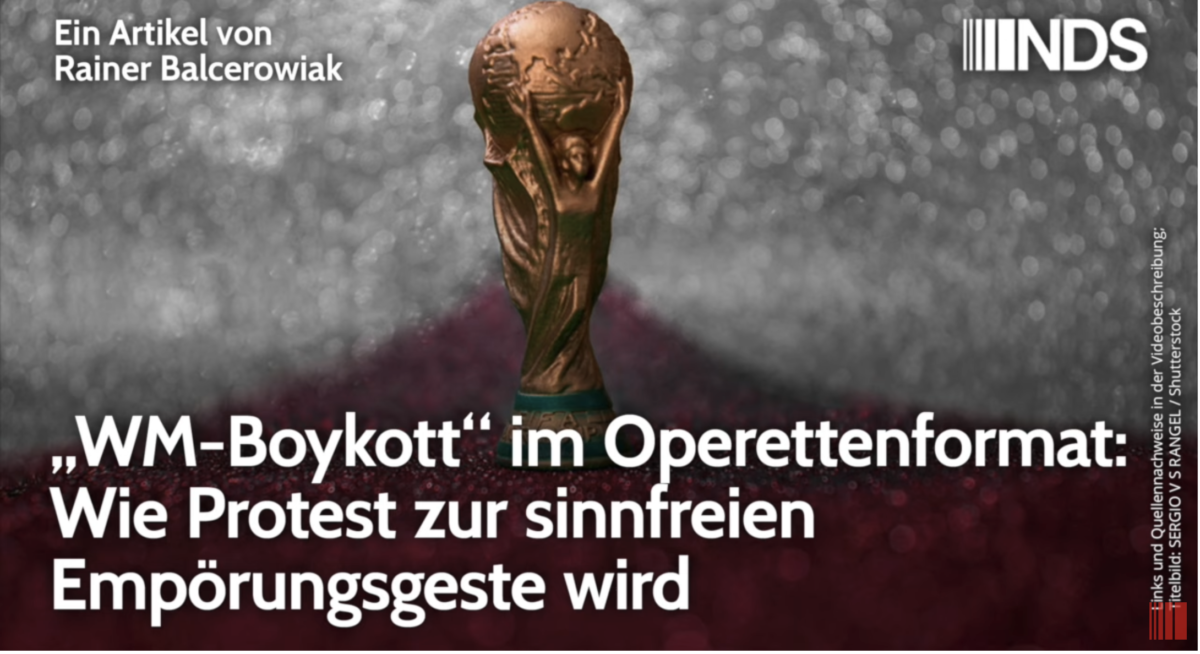 „WM-Boykott“ im Operettenformat: Wie Protest zur sinnfreien Empörungsgeste wird!