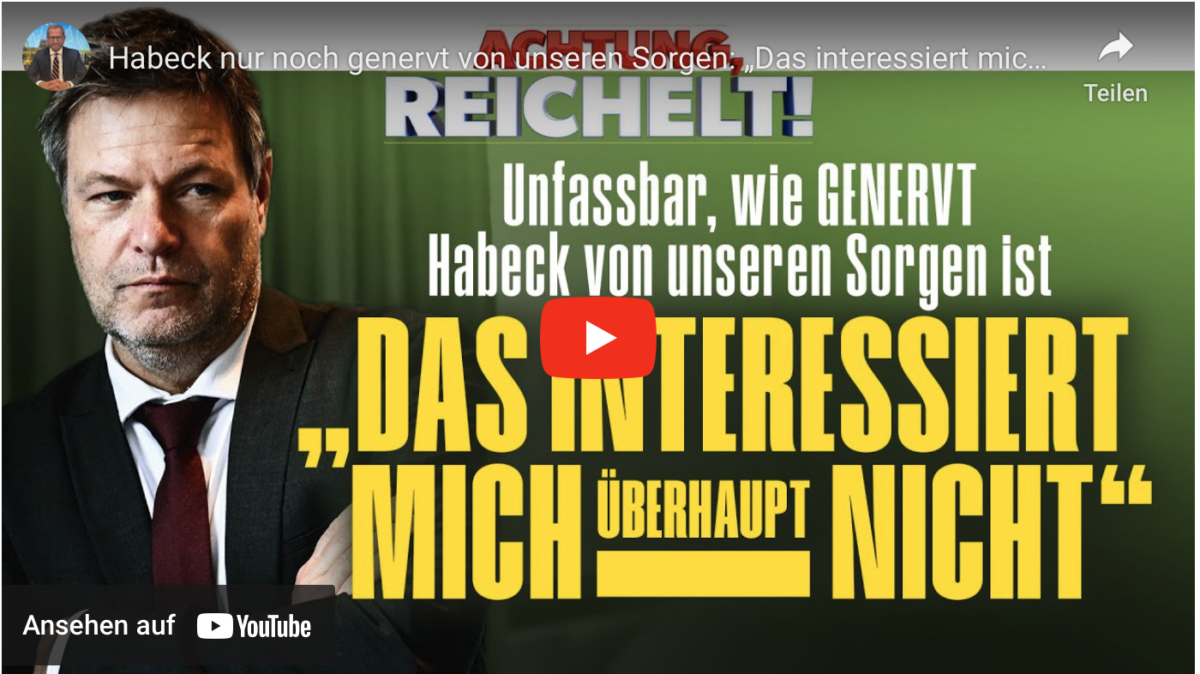 Habeck nur noch genervt von unseren Sorgen: „Das interessiert mich überhaupt nicht“!