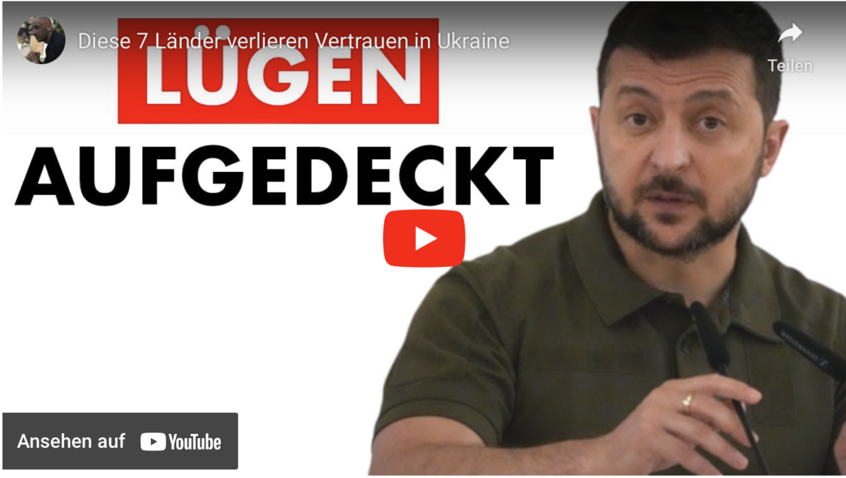Diese 7 Länder verlieren Vertrauen in Ukraine!