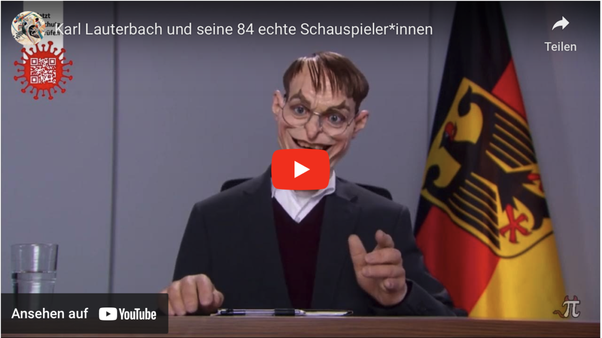 Karl Lauterbach und seine 84 echte Schauspieler*innen!